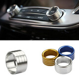 Knob Ring Air Conditioning Knob 2Pcs Decoration Stereo Ring Cars Alu