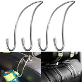 Stainless Steel Purse 2Pcs Hanger Seat Headrest Boat Universal For Car Truck Hook Holder Bag