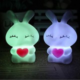 Rabbit Love Led Nightlight Colorful Lamp Coway