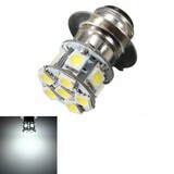 LED Headlight Lamp 12SMD 6V DC P15D White Motorcycle