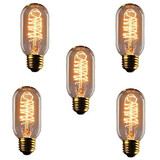 Retro 5pcs Vintage Edison T45 Light Bulbs