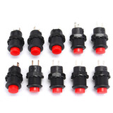 10pcs 1.5A ON OFF 3A Latching SPST Red 250V 125V Push Button Switch