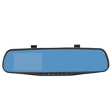 Lens Camera Monitor 720P DVR Recorder Rear View Mirror Dash 4.0 Inch In-Car