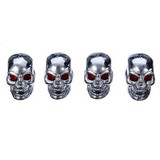 Style Skull Accessories Cup Car Wheel Tire Valve 4pcs Decoration