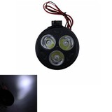 Motorcycle Super Bright Headlight LED Thin Section 12V 9W Sun Lamp Spotlights Three Small