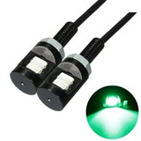 2pcs DC 12V LED License Plate Light Screw Bolt Green Eagle Eye Lamp For Motorcycle Car