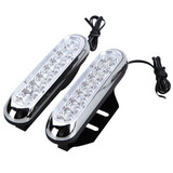 Day Auto DRL Lamp Running Lights Time 16 LED