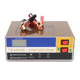 Car Motorcycle Battery Charger LED Screen Intelligent Pulse Repair Type 12V 24V Electric 100AH