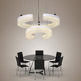 Crystal Modern Rings Pendant Light Shape Lamp Led