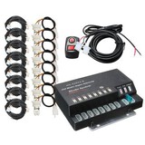 System Kit Way HID Bulbs Emergency Hide 160W 12V 8 Warning Strobe Light Hazard