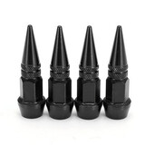 Auto Bike Dustproof Shape Spike 4pcs Stem Valve Caps Wheel Aluminum Car Tire