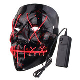 Light Different Black Fancy LED Face Creepy Colors Mask Toys Costume Party Halloween