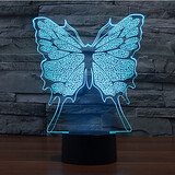 Touch Dimming Christmas Light 3d Decoration Atmosphere Lamp Novelty Lighting Butterfly