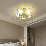 Study Room Office Dining Room Living Room Vintage Pendant Light Painting Feature For Mini Style Metal Country