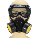 Paint Respirator Spray Mask Gas Anti-Dust Industrial Glasses Dual