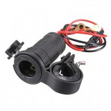 Adapter Handlebar Mount Cigarette Lighter Socket Plug Motorcycle