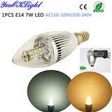 Led Ac110 7w 1pcs High Quality Super Candle Light