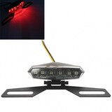 Plate Tail Light 6LED Scooter SMD Number Motorcycle Quad Triangle