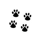 Footprint Motorcycle Decal Car Stickers Auto Truck Vehicle Dog Personalized