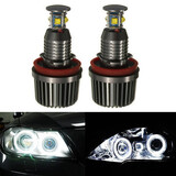 6000K Light For BMW E90 E92 E93 White LED Angel Eye Halo Ring HID Xenon H8 40W