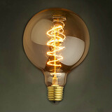 Carbon Silk Light Bulbs Ac220-240v G95 Around Incandescent Pearl