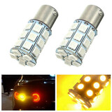 12V Lamp Reverse 21W LED Car Turn Signal Light 5050 27SMD Tail Pair Bulb Yellow