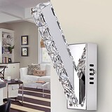 Contemporary Led Integrated Metal Crystal Modern Wall Sconces