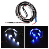 LED 45SMD 90cm 12V Decor Flexible LED Strip Light Light Car Auto Waterproof DC