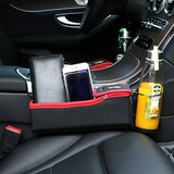 Box Pocket Beverage Leather Seat Storage Bag Pair Car Seat Gap Vehicle Coin Cup Holder