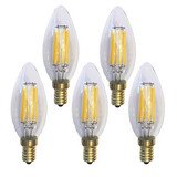 Vintage Led Filament Bulbs Warm White Edison C35 6w Cob Ac 220-240 V Kwb