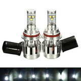 60W Headlight Fog Light 3000LM Car LED 6000K H13 Pair Bulbs H7 H11 9005 9006