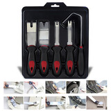 Remover Pry 5pcs Clip Extractor Car Door Tools Set Panel Trim Upholstery Metal