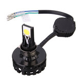 Motorcycle Headlight Bulb Beads Headlamp 3000LM COB Light 24W LED Aluminum 6000K 12V H4