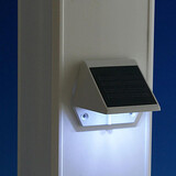 Pathway Led White Light Solar Powered Path Stair Mounted Wall Garden Lamp