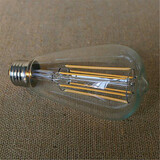 Smd 6w 220-240v Decorative St64 E26/e27 Led Filament Bulbs 1 Pcs Warm White