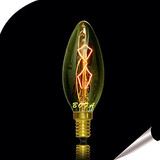 Crystal Candle Bulb Edison Assorted Color 40w Bubble