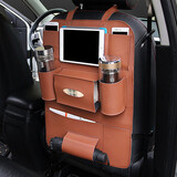 Vehicle Auto Backseat PU Cup Holder Car Phone Leather Seat Multi-Pocket Organizer