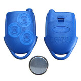 Battery 3 Button Blue Remote Key Fob Case Ford Transit MK7