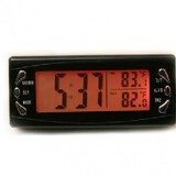 Digital Clock Car LCD Temperature Auto Thermometer Hygrometer