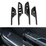 4pcs Arm Rest Carbon Fiber Style 2016 2017 Door Sticker Lift Window Honda Civic ABS