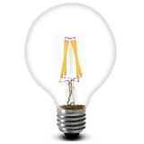 G80 Cob Ac 220-240 V Led Filament Bulbs E26/e27 Decorative 3.5