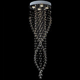 Chandeliers 100 Spiral Clear Luxury Crystal Lighting Fixture Ceiling Lamp