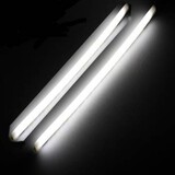 Auto Flexible Guide LED Strip 2Pcs White Motorcycle Turn Signal Light