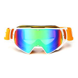 Frame Bike Helmet Anti-UV Motocross Goggles Off-Road ATV Eyewear Orange