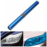 Window Body Blue Auto Lamp Self Adhesive Decal Car Light Tint Vinyl Film