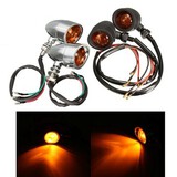 Honda Suzuki Kawasaki Turn Signals Pair YAMAHA Cruiser Chopper Light For Harley