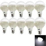 Globe Bulbs 10pcs 9w Ac220v Cool White Light Led E27
