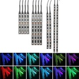 Motorcycle SMD 5050 RGB Atmosphere LED Light Strip 12pcs Flexible