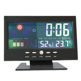 LCD Screen Car Thermometer Digital Clock Forecast Color Calendar Weather