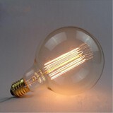 220v-240v Carbon Straight Filament Pearl 40w Retro Wire